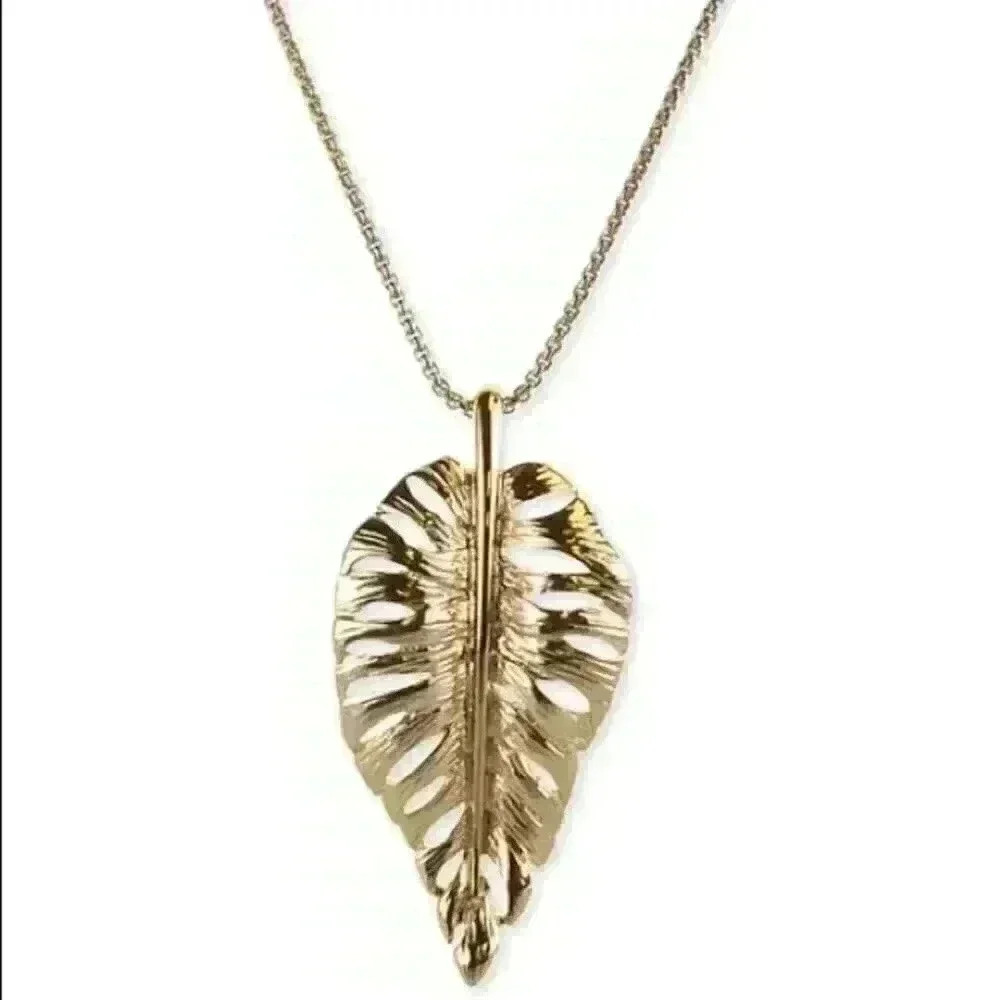 Charter Club new Gold Leaf Necklace